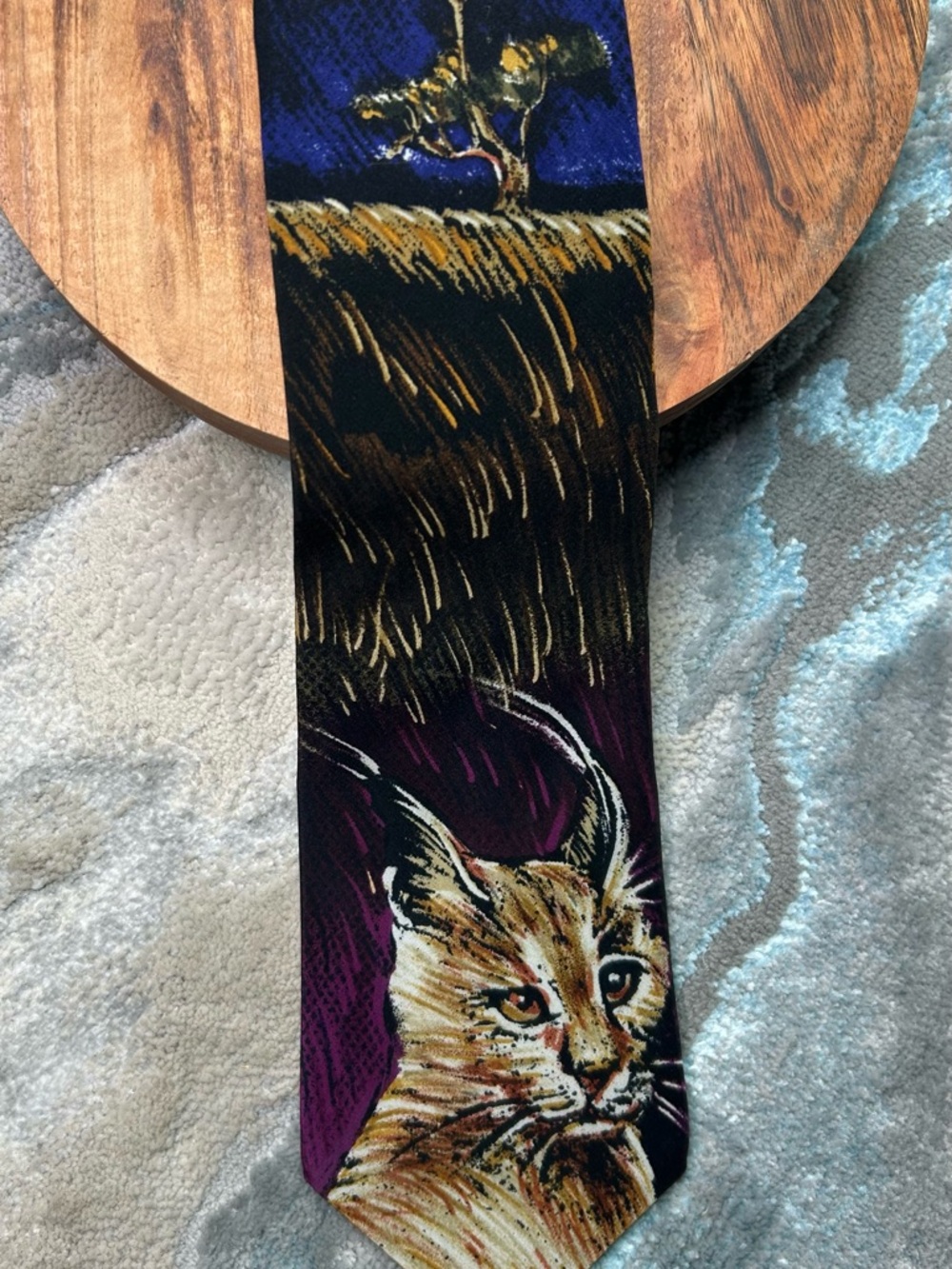 Vintage Lynx Caracal Tie